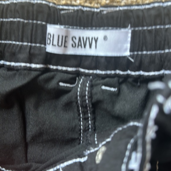 Blue Savvy Black Juniors Jeans Size 7 - Picture 5 of 16